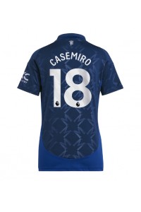 Manchester United Casemiro #18 Fotballdrakt Borte Klær Dame 2024-25 Korte ermer